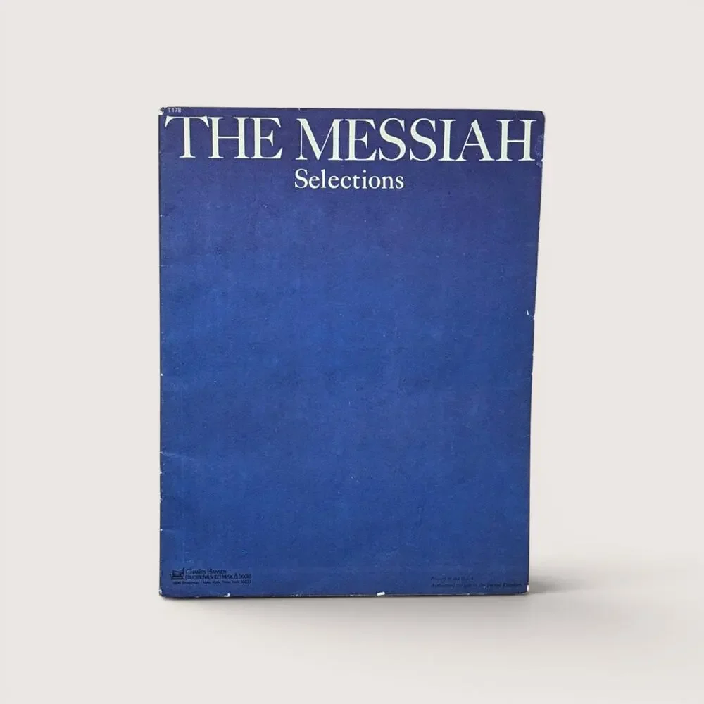 1951 The Messiah Selections Piano Book G.F. Handel Sotfcover Book